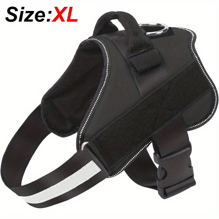 Reflective No-Pull Dog Harness with Breathable Design and Handle for Control and Comfort