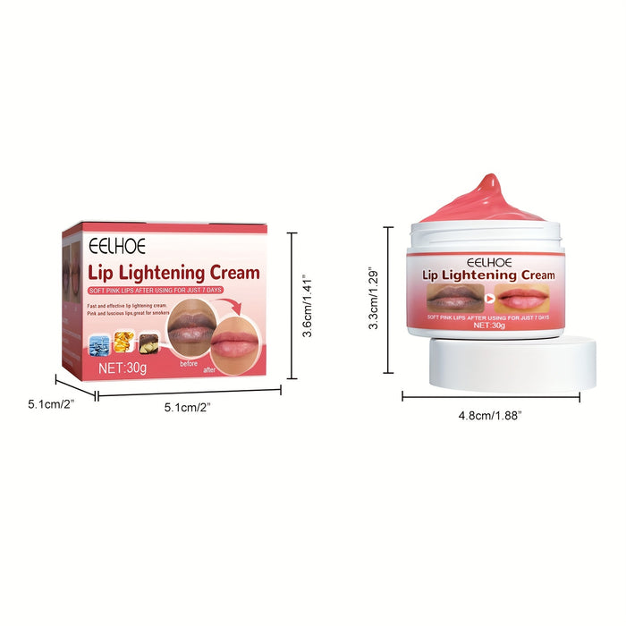 Pink Fresh Lightening Cream Lip Balm - Whitening, Moisturizing, and Nourishing Essence for Dark Smoke Lips