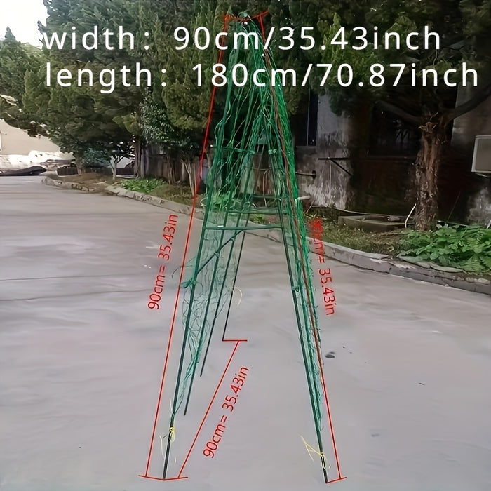 Set of 2 Sturdy PVC Garden Trellis Netting - Reliable Support for Vines, Blooms & Produce, Simple Installation, Weatherproof, Climbing Garden Rope, Ideal for Spring