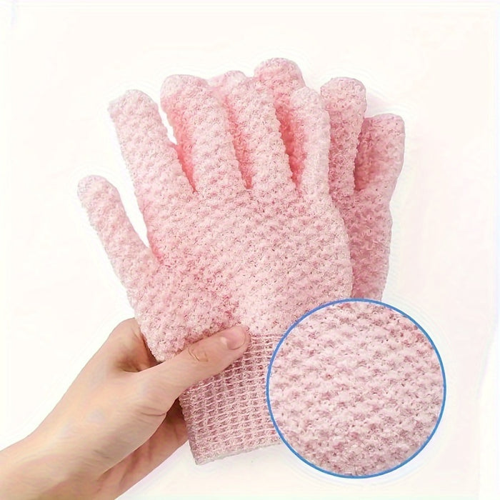 Revitalizing Body Scrubber Gloves - Deep Exfoliating & Massage Experience for Silky Smooth Skin, Removes Dead Skin Cells & Dryness, Gentle yet Effective Body Care