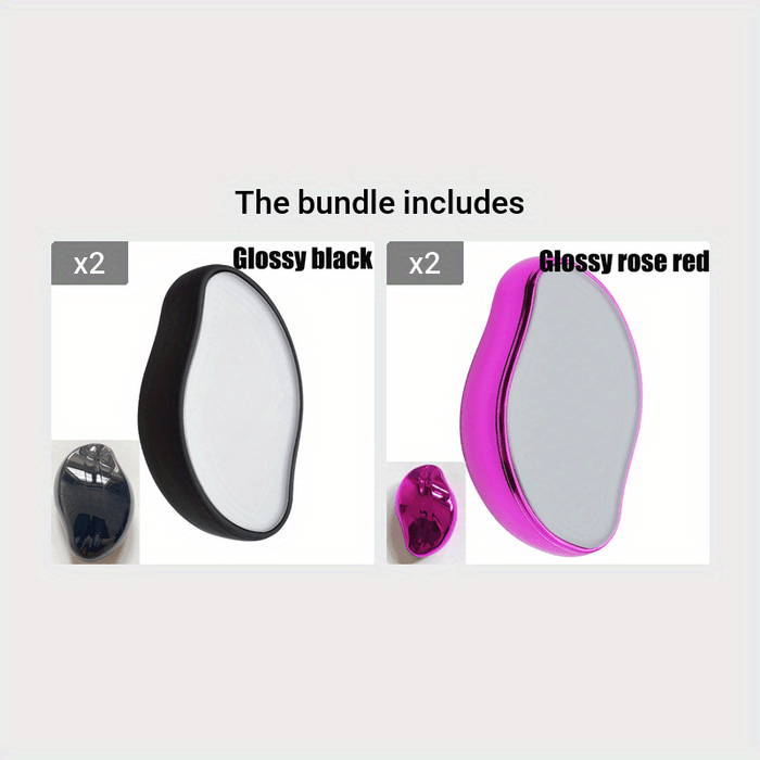 Hot Crystal Physical Hair Removal Eraser Glass Hair Remover, Painless, Easy Cleaning, Reusable, Body Care Depilation Tool, Uncharged, Without Battery, Without Laser, for Body Care