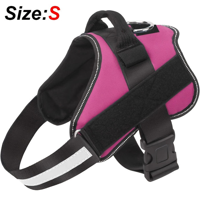 Reflective No-Pull Dog Harness with Breathable Design and Handle for Control and Comfort