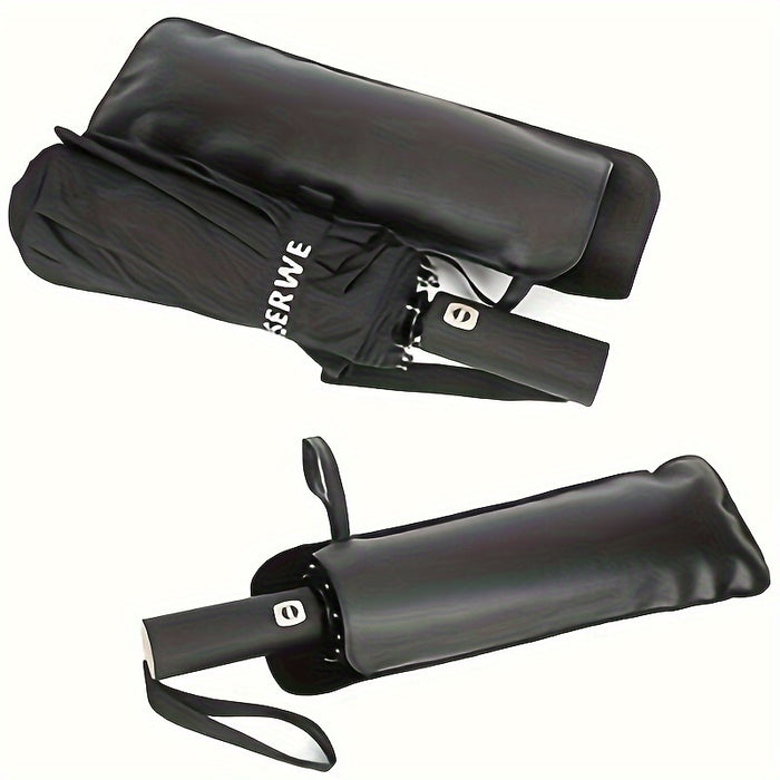 12-Bracket Windproof and Automatic Opening and Closing Button Teflon Coated Golf Umbrella with Extended Handle Travel Umbrella and High-end Umbrella Cover