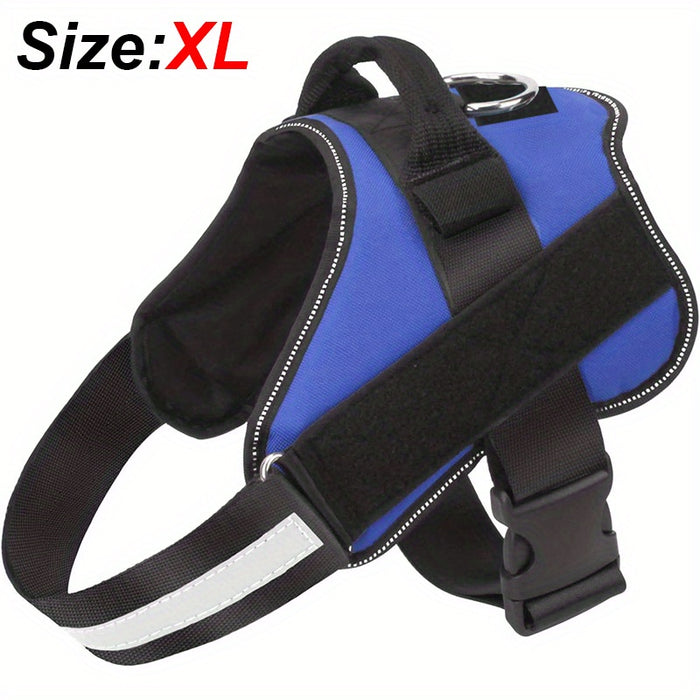 Reflective No-Pull Dog Harness with Breathable Design and Handle for Control and Comfort