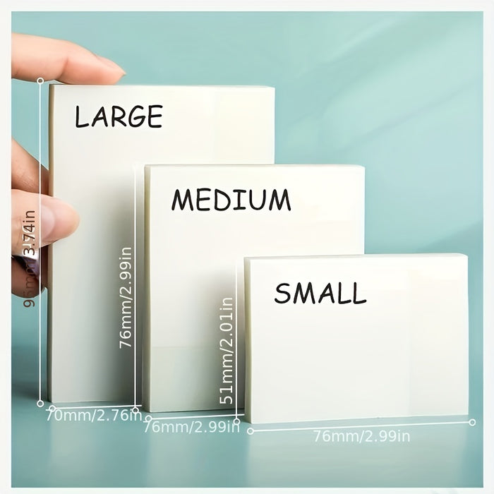 50 Sheets Transparent Sticky Notes, Suitable For Notebooks, Diaries, School Stationery Supplies, Office Supplies, Large/medium/small Art Supplies