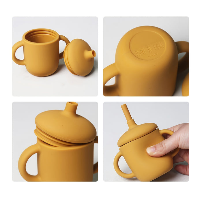 Baby Learning Drinking Cup: Get Ready for Fun with Our Food-Grade Silicone Water Cup!