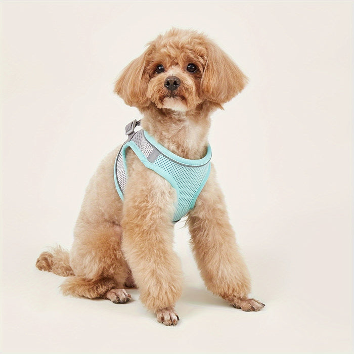 Soft Mesh Pet Harness for Small Dogs: Comfy & Safe Reflective Vest for Walking
