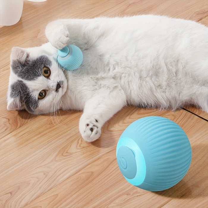 Interactive Electric Rolling Ball Cat Toy: Self-Moving & Smart Play for Kittens & Cats