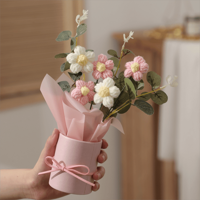 Charming Fleece Puff Tulip in Illuminated Gift Bag - Perfect for Birthday & Holiday Decor, Spring Home Accent, No Battery Required, Flower Decorations