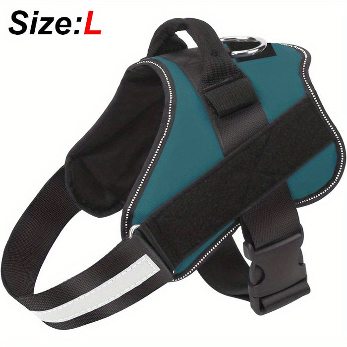 Reflective No-Pull Dog Harness with Breathable Design and Handle for Control and Comfort