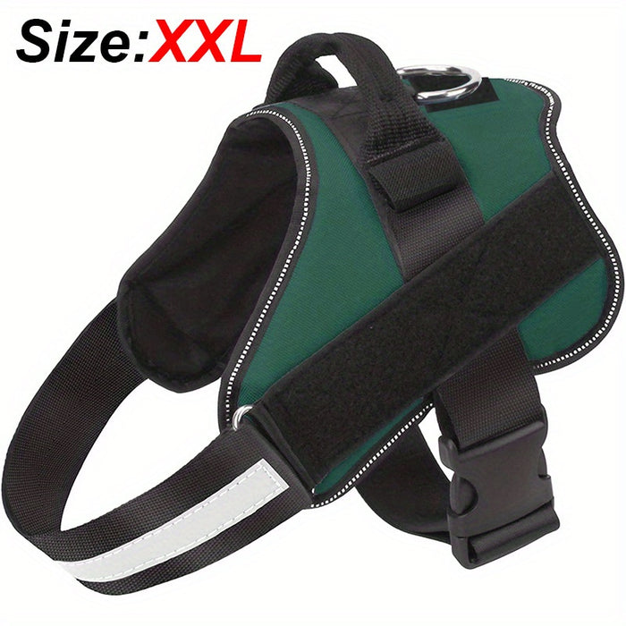 Reflective No-Pull Dog Harness with Breathable Design and Handle for Control and Comfort