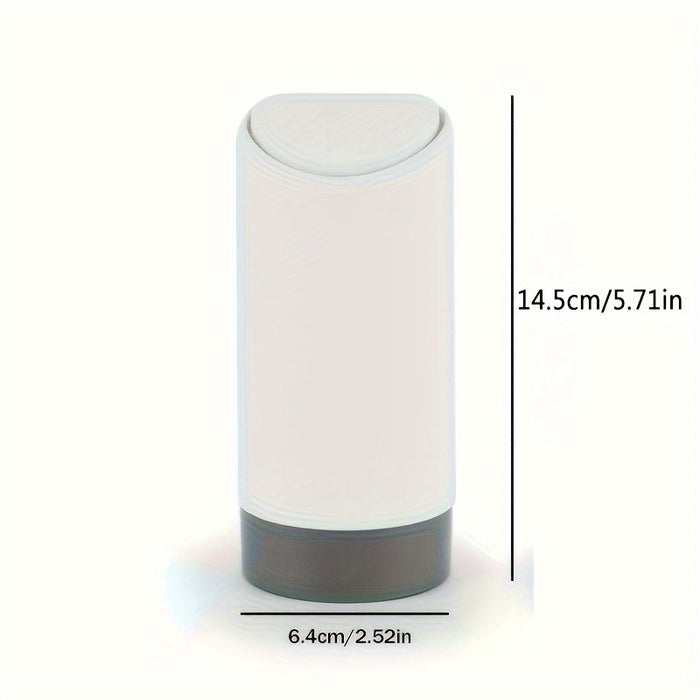 Black/White Car Garbage Can Car Trash Silicone Convenient Sanitary Noiseless Storage Box