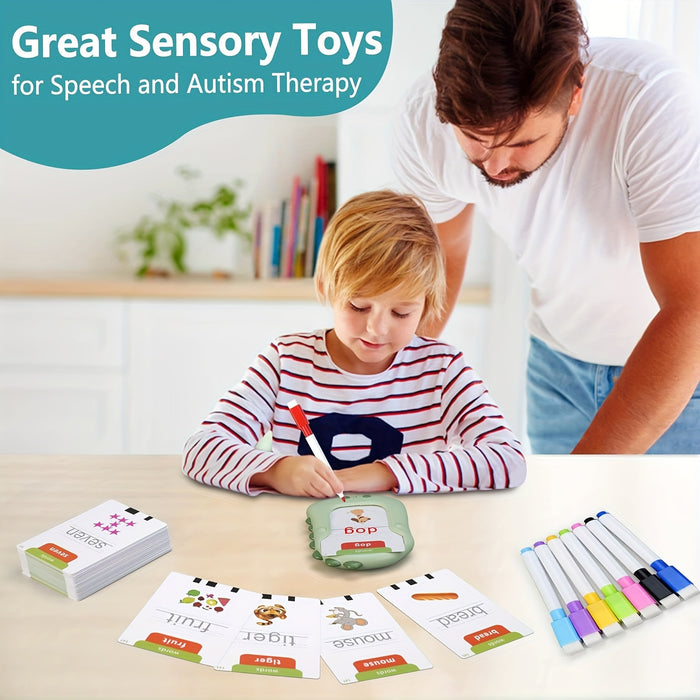 Talking Flash Cards For Toddlers 3-8 Years, 224 Sight Words, Montessori Learning Toys, Speech Therapy & Autism Sensory Toys For Kids, Educational Toys For Boys & Girls