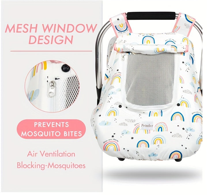 Car Seat Cover Baby, Minky Baby Car Seat Cover, 3 In 1 Carseat Sover For Winter, Winter Carseat Cover For Baby With Storage Bag