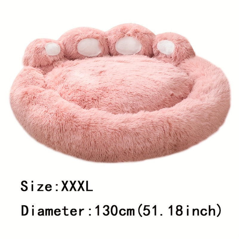 Soft Long Plush Cat kennel dog kennel winter warm pet bed Cat Bed Cat Mat Animals Sleeping Sofa Christmas Gift