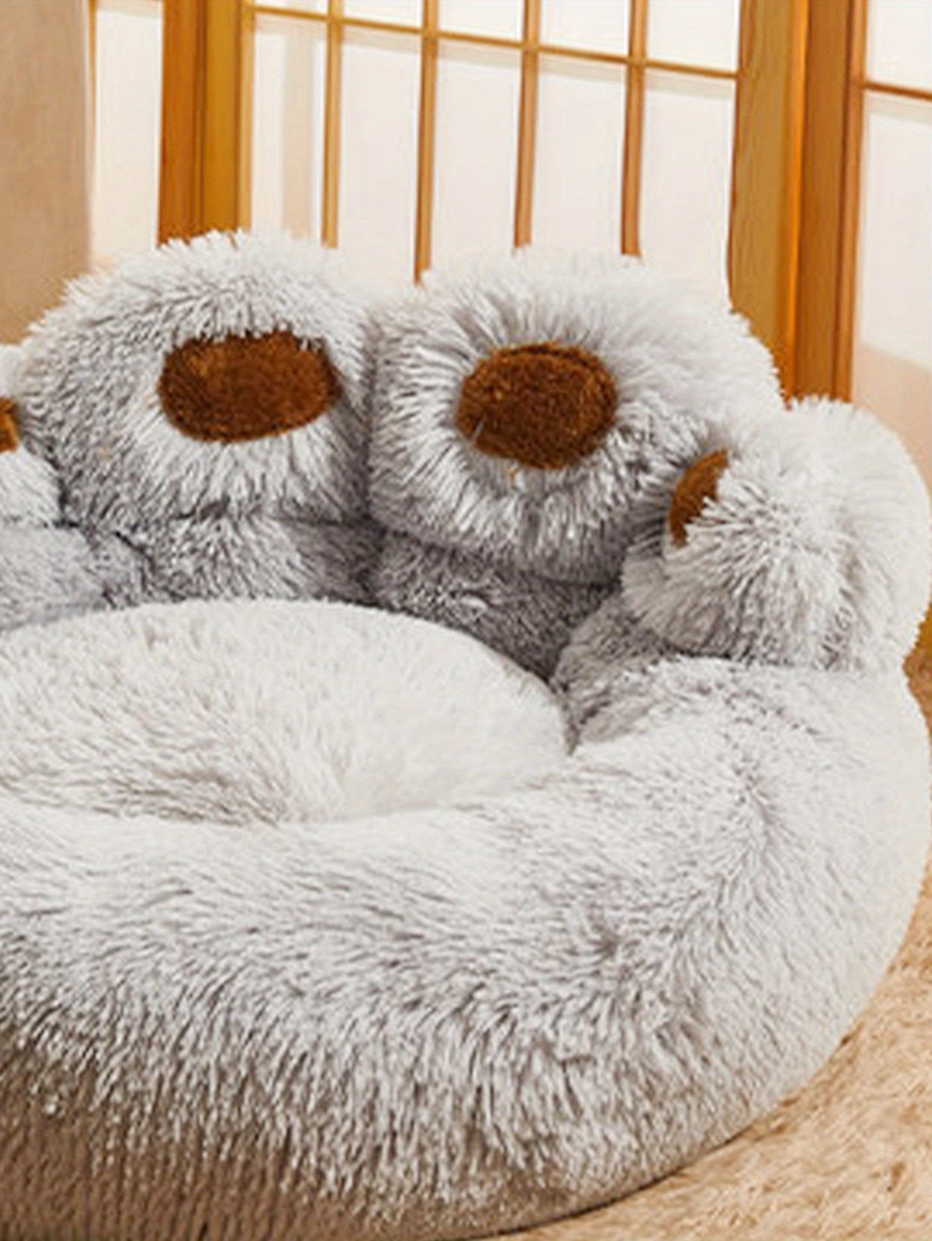 Soft Long Plush Cat kennel dog kennel winter warm pet bed Cat Bed Cat Mat Animals Sleeping Sofa Christmas Gift