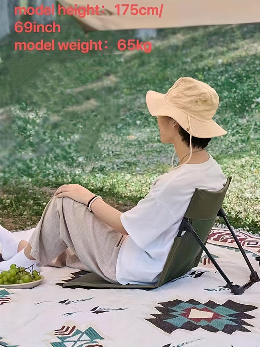 Ultra-Light Folding Chair For Camping, Beach, And Road Trips - Durable Aluminum Alloy, Portable And Comfortable Christmas Gift