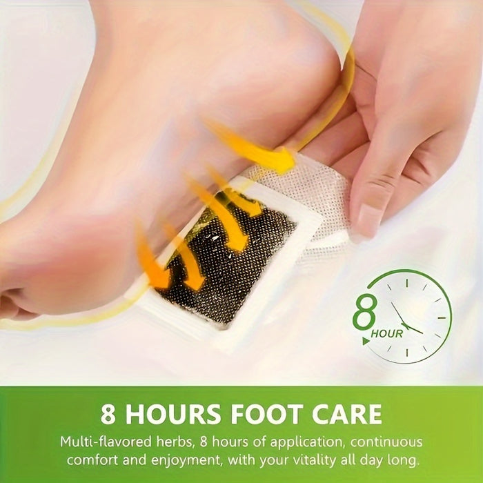 10/20pcs Deep Cleansing Foot Pads with Natural Ginger Extract - Revitalize and Moisturize Your Feet Overnight, Preservative-Free, Unscented, and Easy to Use with Extractor Tool