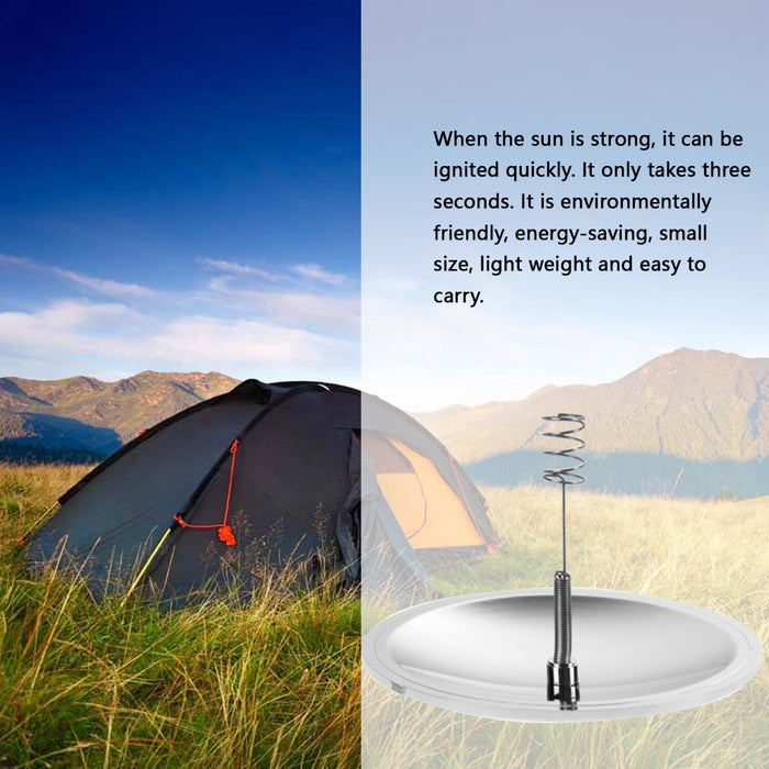 Solar Lighter For Camping And Hiking - Portable Emergency Survival Tool