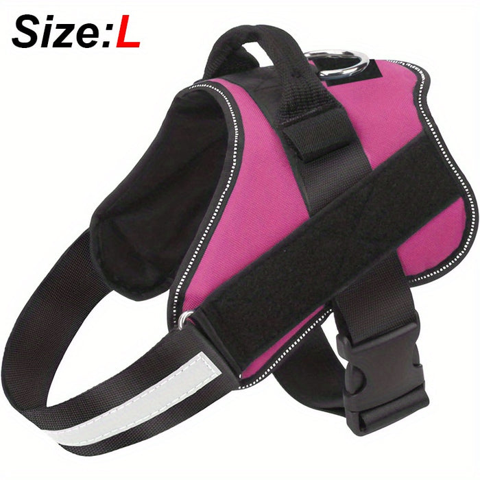 Reflective No-Pull Dog Harness with Breathable Design and Handle for Control and Comfort