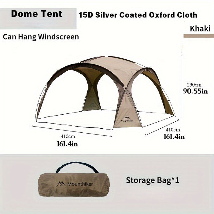 8-10 Person Outdoor Camping Dome Tents, Round Large Canopy, Portable Awning Pergola Canopy Tent