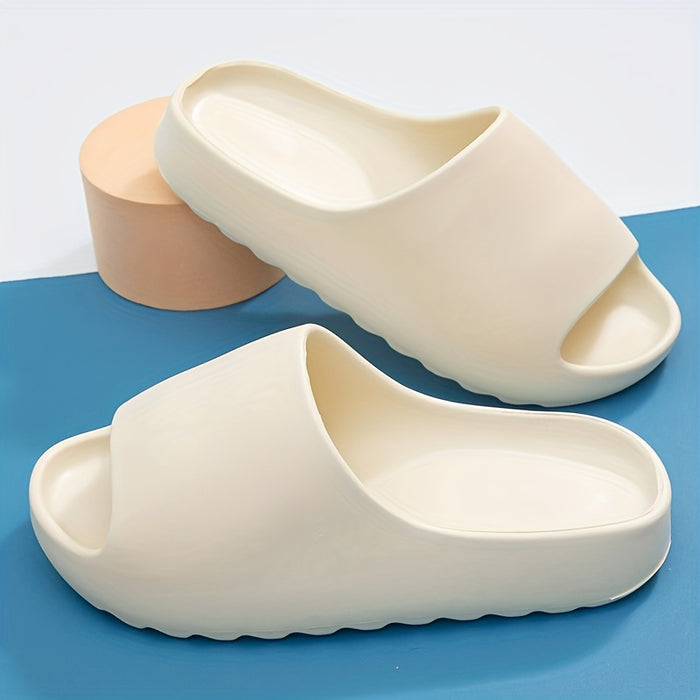 Men's EVA Cloud Slides: Non-Slip Open Toe Beach & Shower Shoes for Spring/Summer