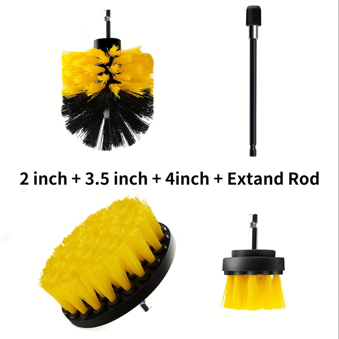 3/7/11/20/21/31pcs Drill Brush Attachment Set, Power Scrubber Wash Cleaning Brushes Tool Kit, All Purpose Drill Brush with Extension for Grout Floor, Tub Shower Tile, Bathroom, Kitchen Surface And Car