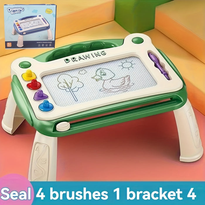 Children'S Drawing Board Toys, Early Childhood Education Learning Toys, Perfect Birthday Gifts For Boys And Girls, Easter/Children'S Day Gifts (4 Stamps+1 Paintbrush+4 Brackets)