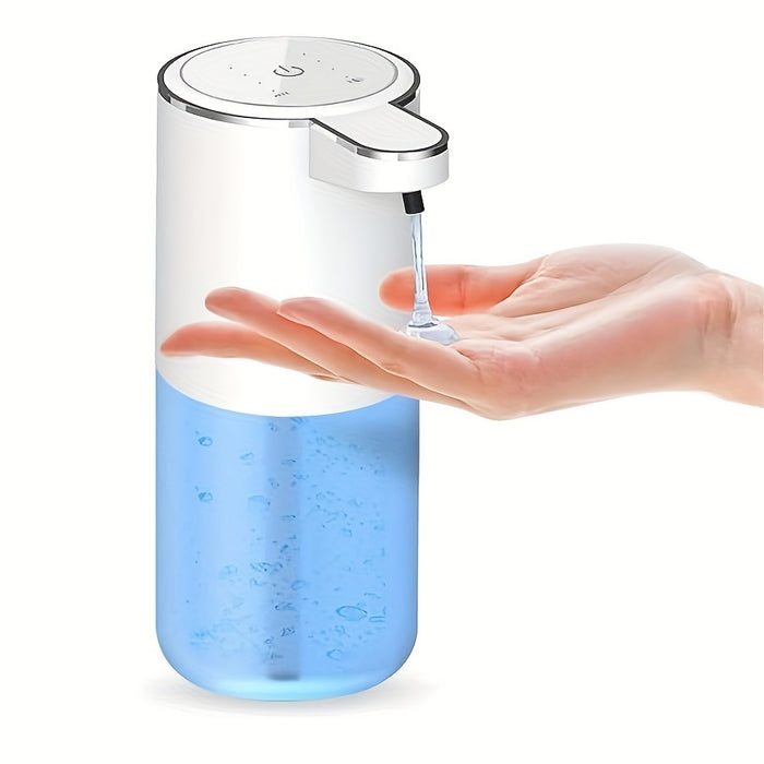 380mL Automatic Soap Dispenser with Touchless Sensor - Wall-Mounted, Rechargeable Lithium Battery, USB Charging, Modern Black Design for Bathroom and Kitchen, Bathroom Soap Dispenser|Modern Soap Dispenser|Touchless Soap Dispe