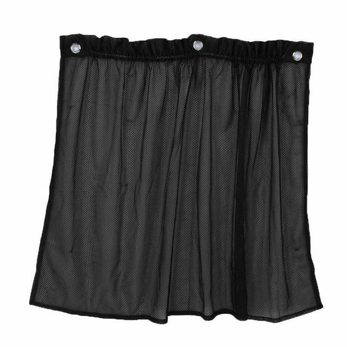Summer Car Sunshade Curtain Car Side Barrier Suction Cup Curtain Sedan Truck Van Black Gauze Mesh Sunshade