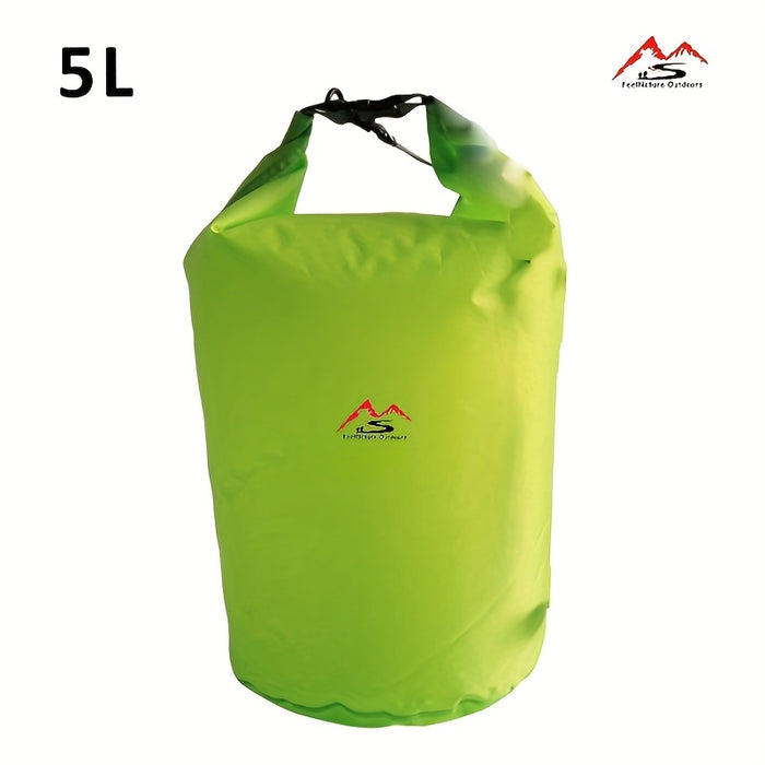 1.32gal/2.64gal/5.28gal/10.57gal/18.49gal Nylon Dry Bags, Waterproof Floating Dry Gear Sacks for Boating, Fishing, Rafting, Swimming, Durable Spinner Wheel Type Outdoor Dry Bags
