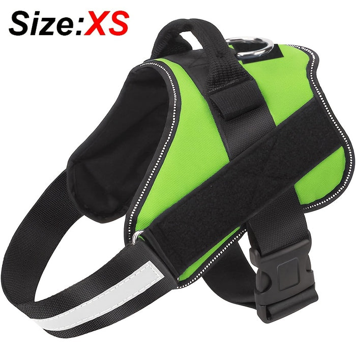 Reflective No-Pull Dog Harness with Breathable Design and Handle for Control and Comfort