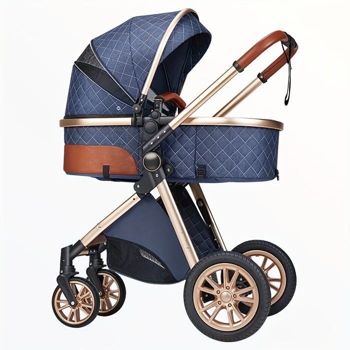 High Landscape Baby Stroller, Portable Folding Bidirectional Shock-absorbing Stroller That Can Sit And Lie Down