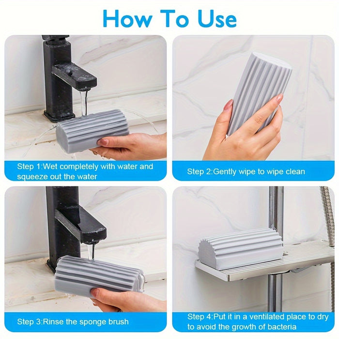 PVA Sponge Duster Set: High-Density, Multi-Functional Sponge Blocks for Living Room, Bathroom, Kitchen, Car, and Glass Cleaning