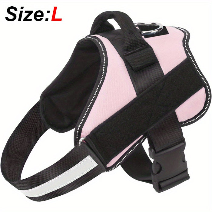 Reflective No-Pull Dog Harness with Breathable Design and Handle for Control and Comfort