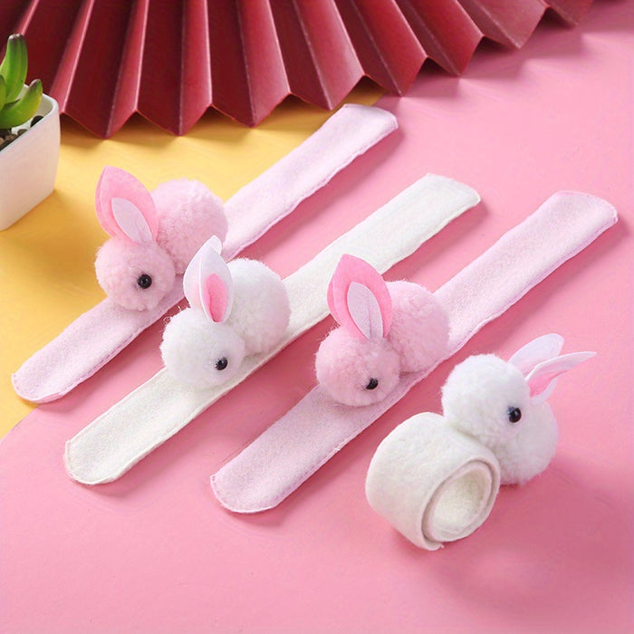 HIMOP Easter Bunny Pp Circle Small Gift Rabbit Ear Pp Circle, Cute White Polyester Non-woven Fabric, for Teen, Easter Holiday
