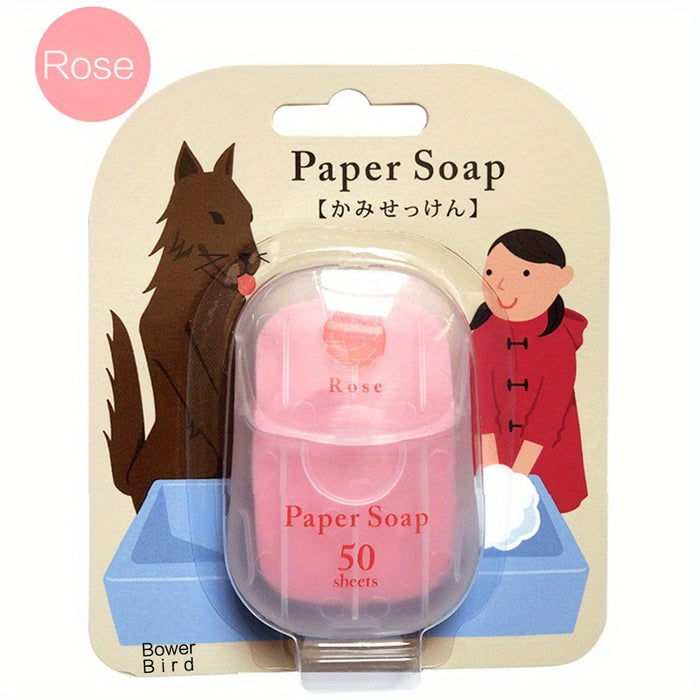 50 Pcs Soap Paper Sheets, Portable Disposable Travel Scented Bath Slice Sheet, Foaming Paper Soap Confetti Slide Flakes For Travel And Outdoor Father's Day Gift