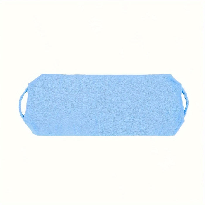 Fragrance-Free, Long-Handled Exfoliating Back Scrubber Towel - Strong Grip for Deep Clean & Dead Skin Removal - Bath Accessory