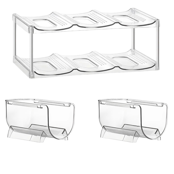 Multilayer Water Bottle Organizer For Stanley Tumbler Organizer Cabinet Stackable Wine Rack Beverage Thermos Storage shelf