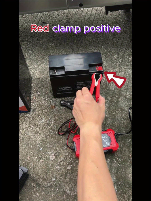 Car Battery Charger, 12V 6A Smart Battery Trickle Charger Auto 12V 24V Battery Maintainer for Car Truck Motorcycle Lawn Mower Marine Lead Acid Battery