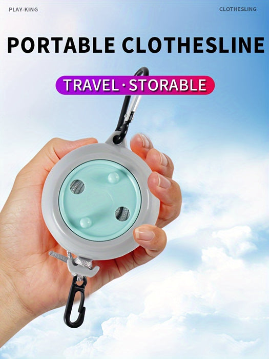 26ft Adjustable Portable Clothesline, Camping Laundry Drying Rope for Outdoor Travel, Fishing, Hiking