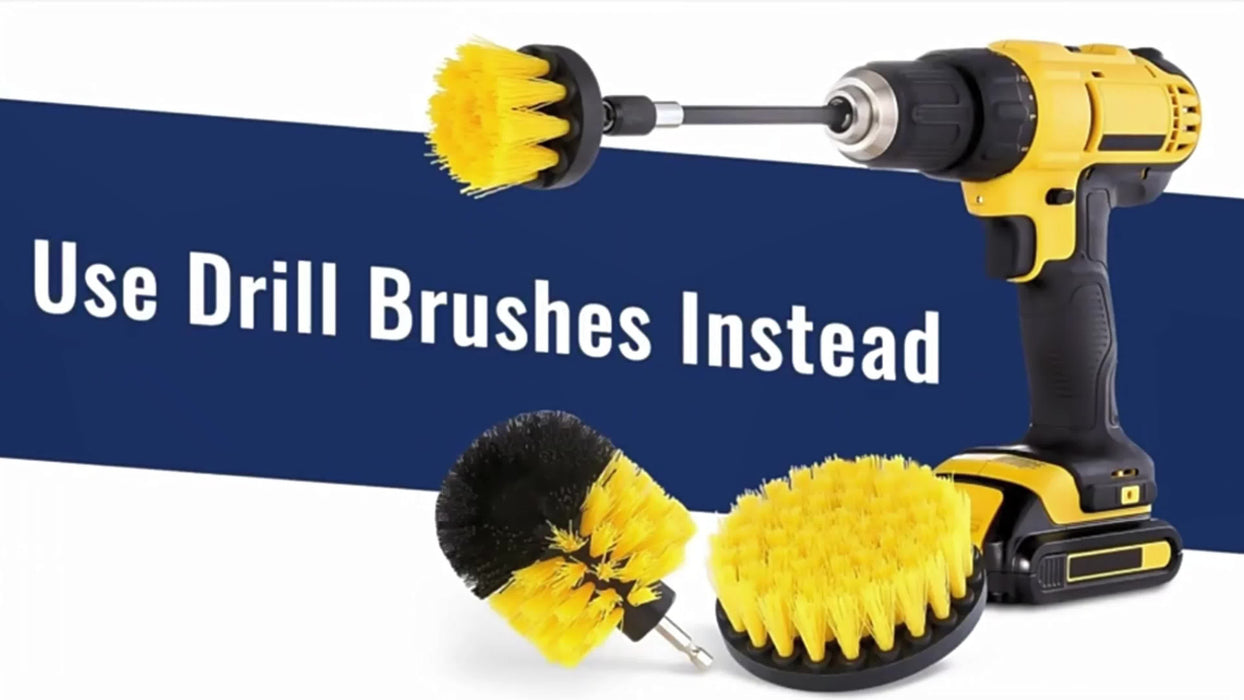 3/7/11/20/21/31pcs Drill Brush Attachment Set, Power Scrubber Wash Cleaning Brushes Tool Kit, All Purpose Drill Brush with Extension for Grout Floor, Tub Shower Tile, Bathroom, Kitchen Surface And Car