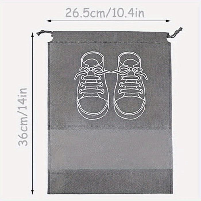1pc Durable Travel Shoe Storage Bag with Drawstring Closure, Anti-Yellowing, Moisture-Proof, Dust-Free Protection for Shoes
