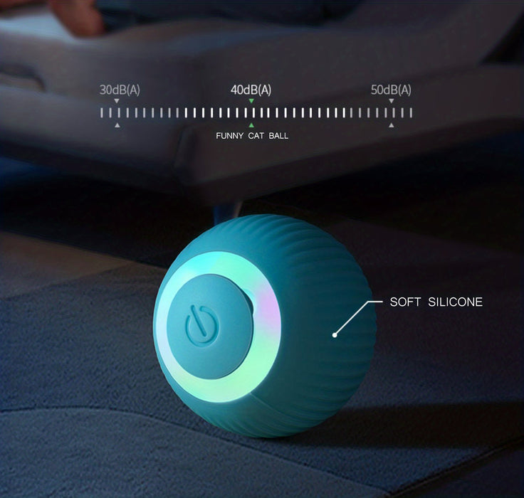 Interactive Electric Rolling Ball Cat Toy: Self-Moving & Smart Play for Kittens & Cats