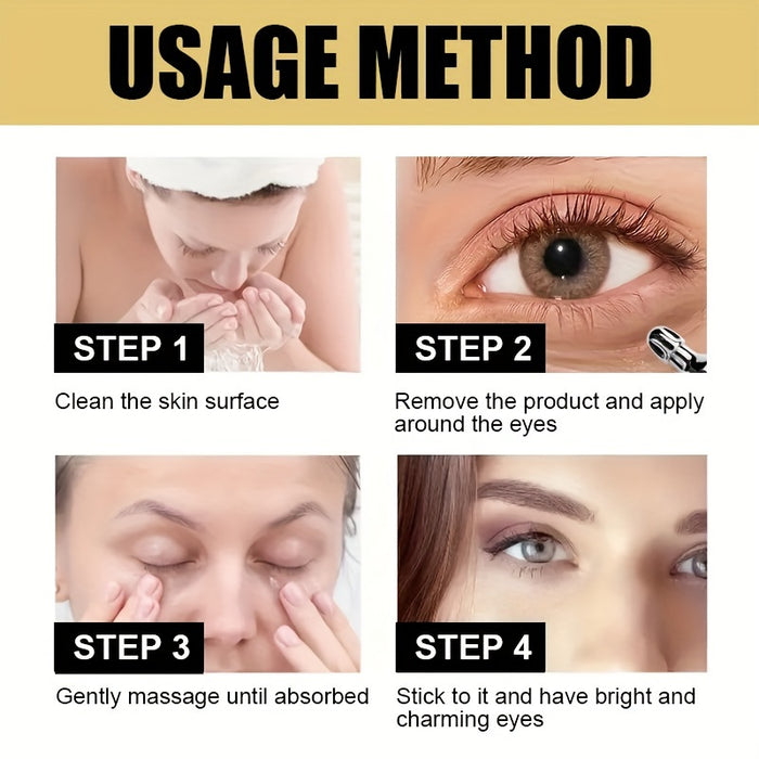 ROZINO Honey Miracle Eye Cream - 20g, Hydrating & Firming with Caffeine, Vitamin E & Hyaluronic Acid for All Skin Types, Gentle & Easy Absorption