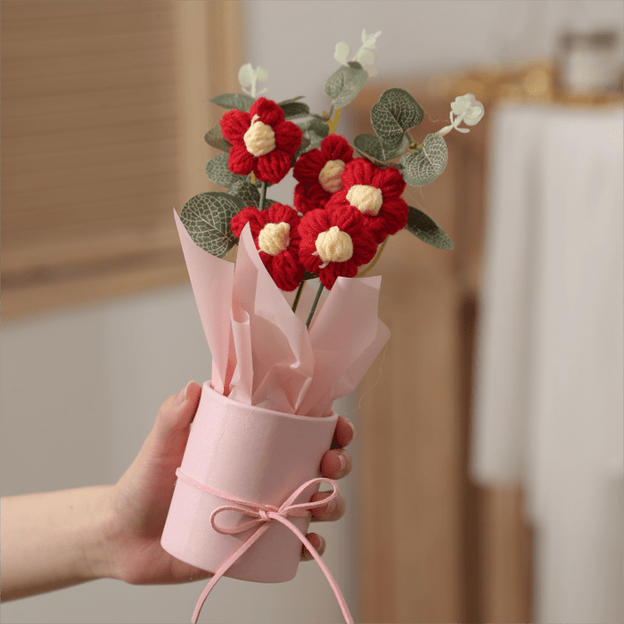 Charming Fleece Puff Tulip in Illuminated Gift Bag - Perfect for Birthday & Holiday Decor, Spring Home Accent, No Battery Required, Flower Decorations