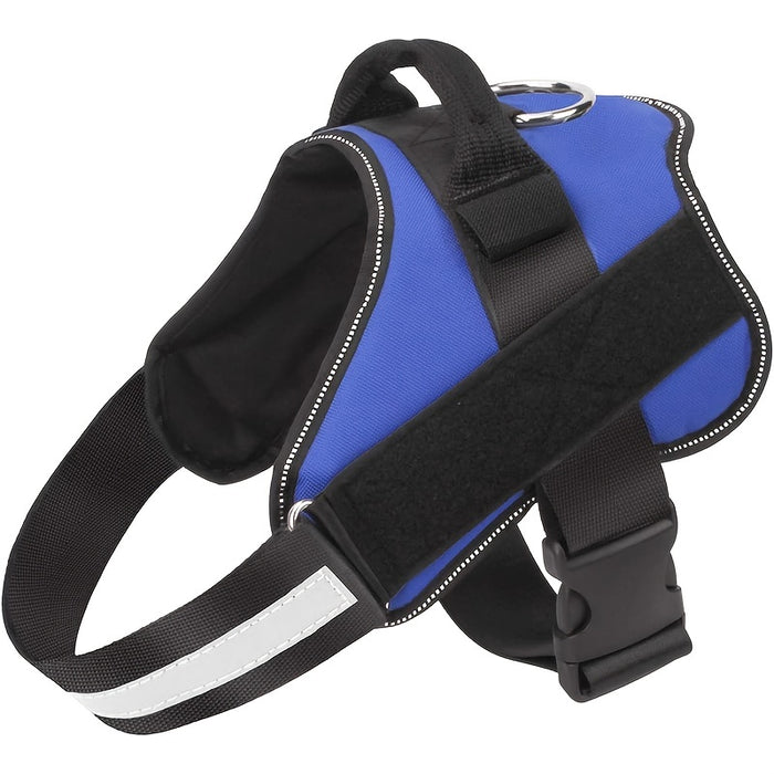 Reflective No-Pull Dog Harness with Breathable Design and Handle for Control and Comfort