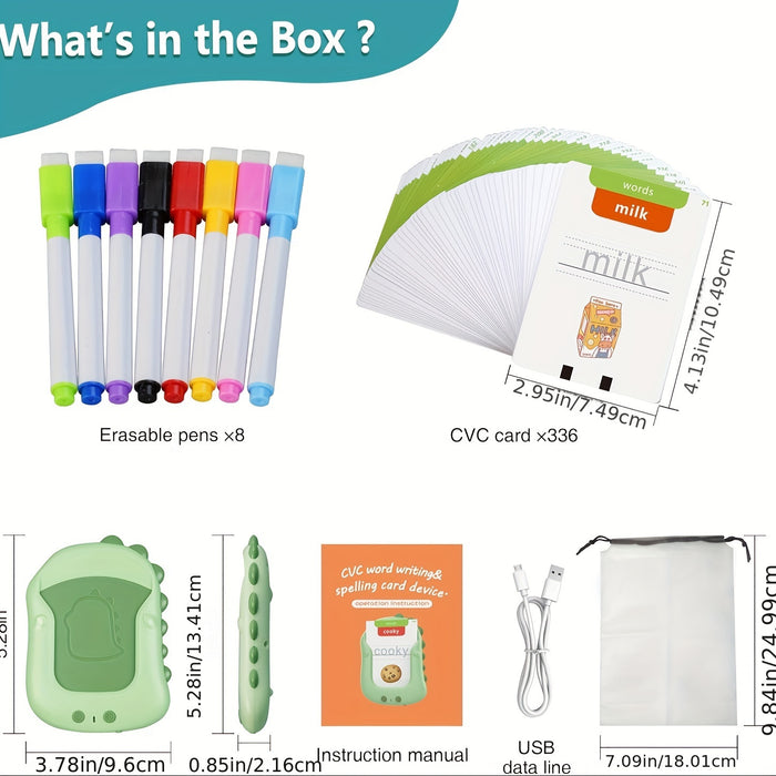 Talking Flash Cards For Toddlers 3-8 Years, 224 Sight Words, Montessori Learning Toys, Speech Therapy & Autism Sensory Toys For Kids, Educational Toys For Boys & Girls