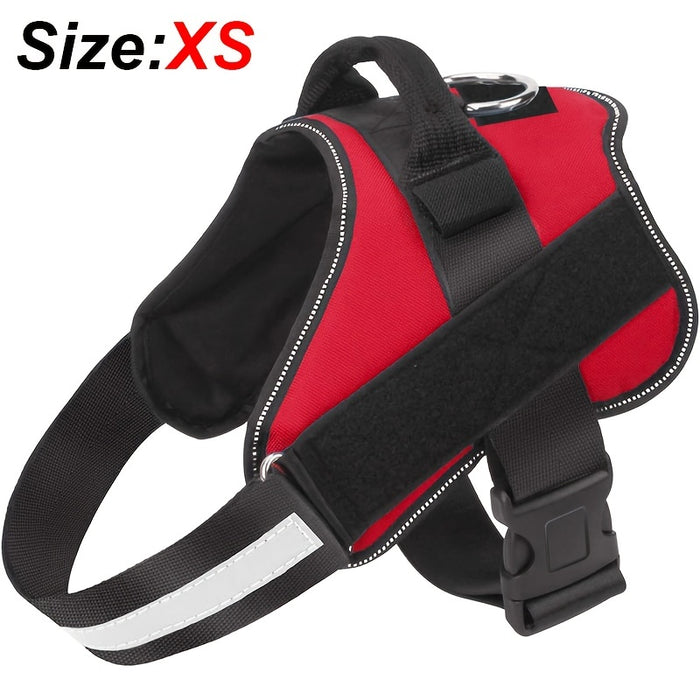 Reflective No-Pull Dog Harness with Breathable Design and Handle for Control and Comfort
