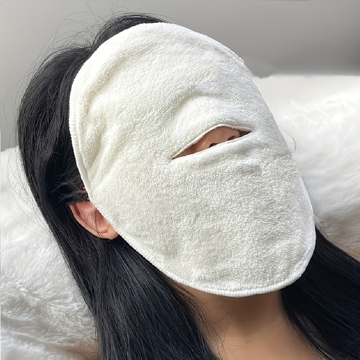 1pc Reusable Hot and Cold Facial Mask Towel for Skin Care, Moisturizing Steam Face Towel for Home and Salon Beauty, Unscented, No Electricity or Battery Needed